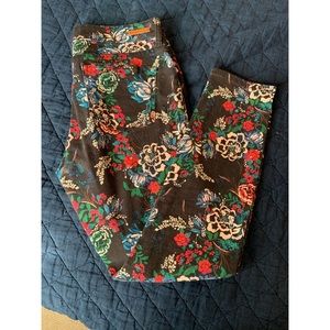 Anthropologie Pilcro and Letterpress floral jeans